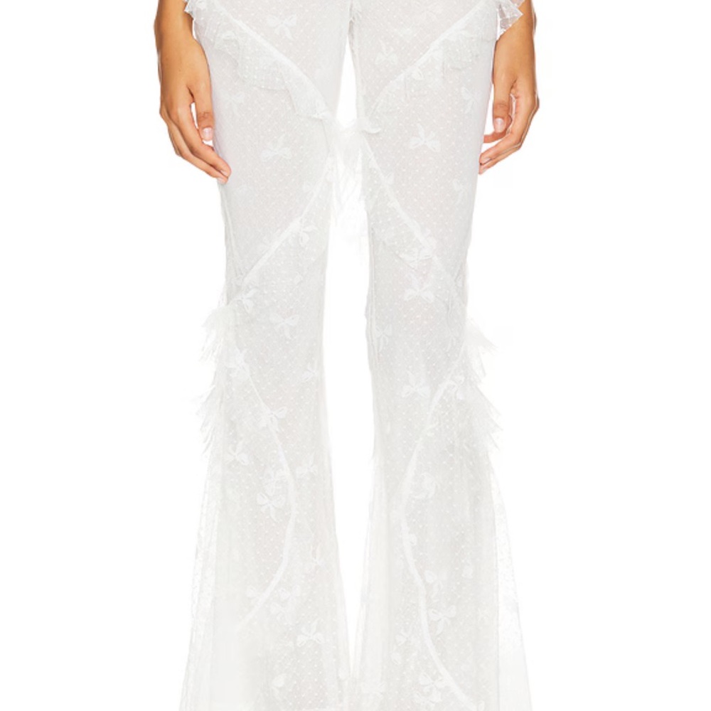 Elegant White Flare Pants